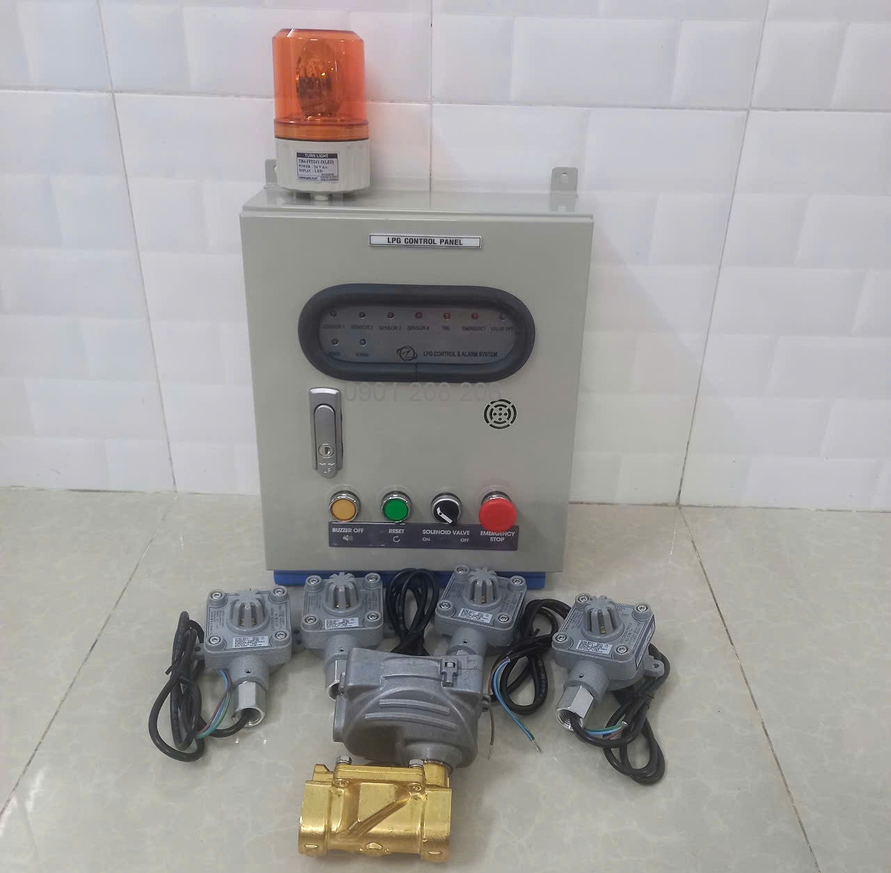 LPG control and Alarm System 4 channel